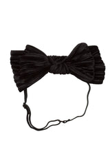 Floppy Velvet Stripe Wrap - Black - PROJECT 6, modest fashion