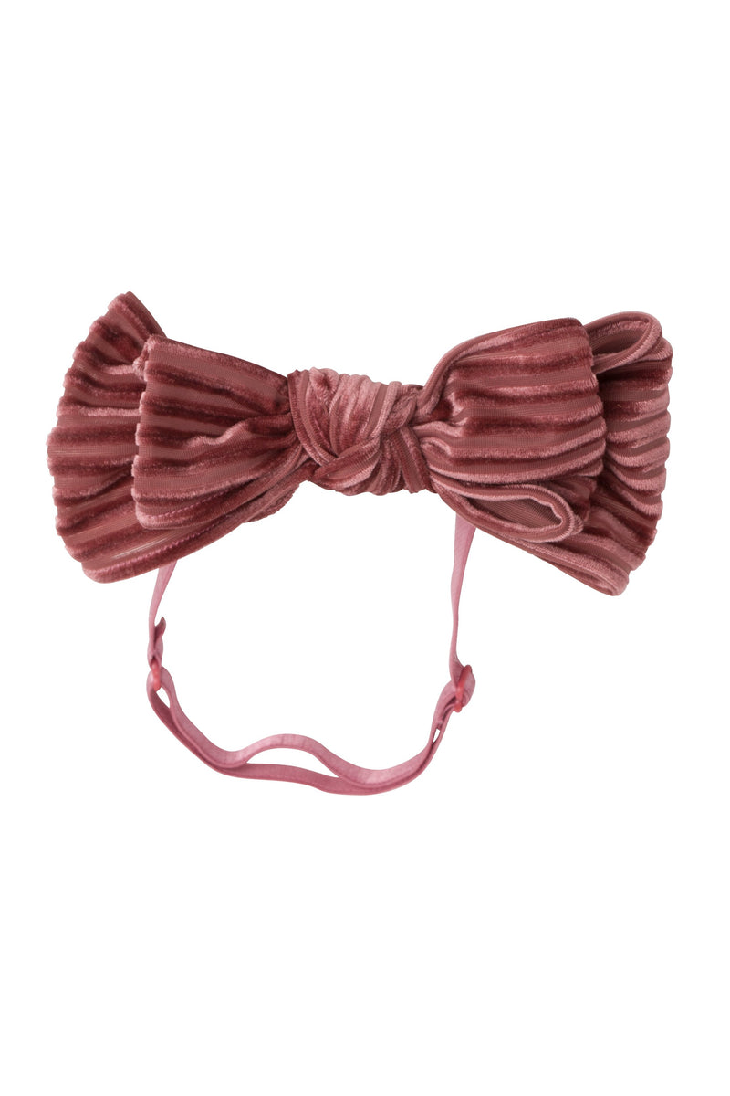 Floppy Velvet Stripe Wrap - Rose - PROJECT 6, modest fashion