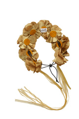 Floral Wreath Full - Gold - PROJECT 6, modest fashion