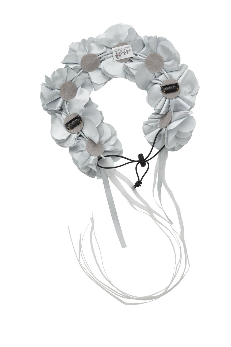Floral Wreath Full - Light Silver - PROJECT 6, modest fashion