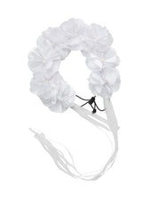 Floral Wreath Full - White - PROJECT 6, modest fashion