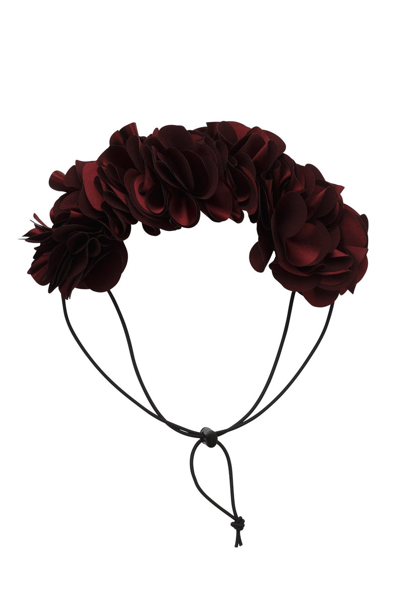 Floral Wreath Petit - Burgundy - PROJECT 6, modest fashion