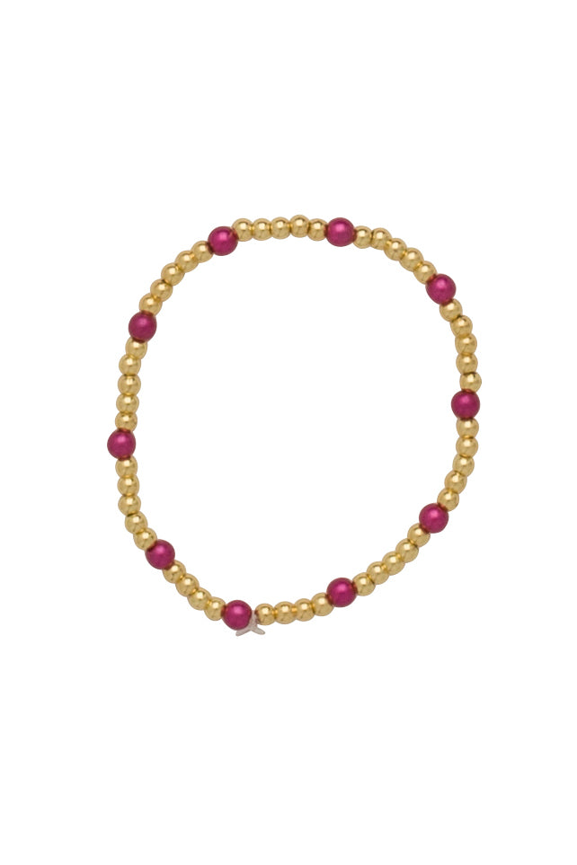 Golden Hour Bracelet B - Gold/Purple Raspberry