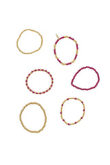 Golden Hour Bracelet C - Gold/Purple Raspberry