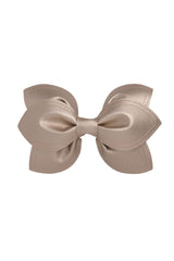 Growing Orchid Clip/Bowtie - Gold Leather