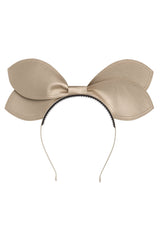 Growing Orchid Headband - Gold Leather