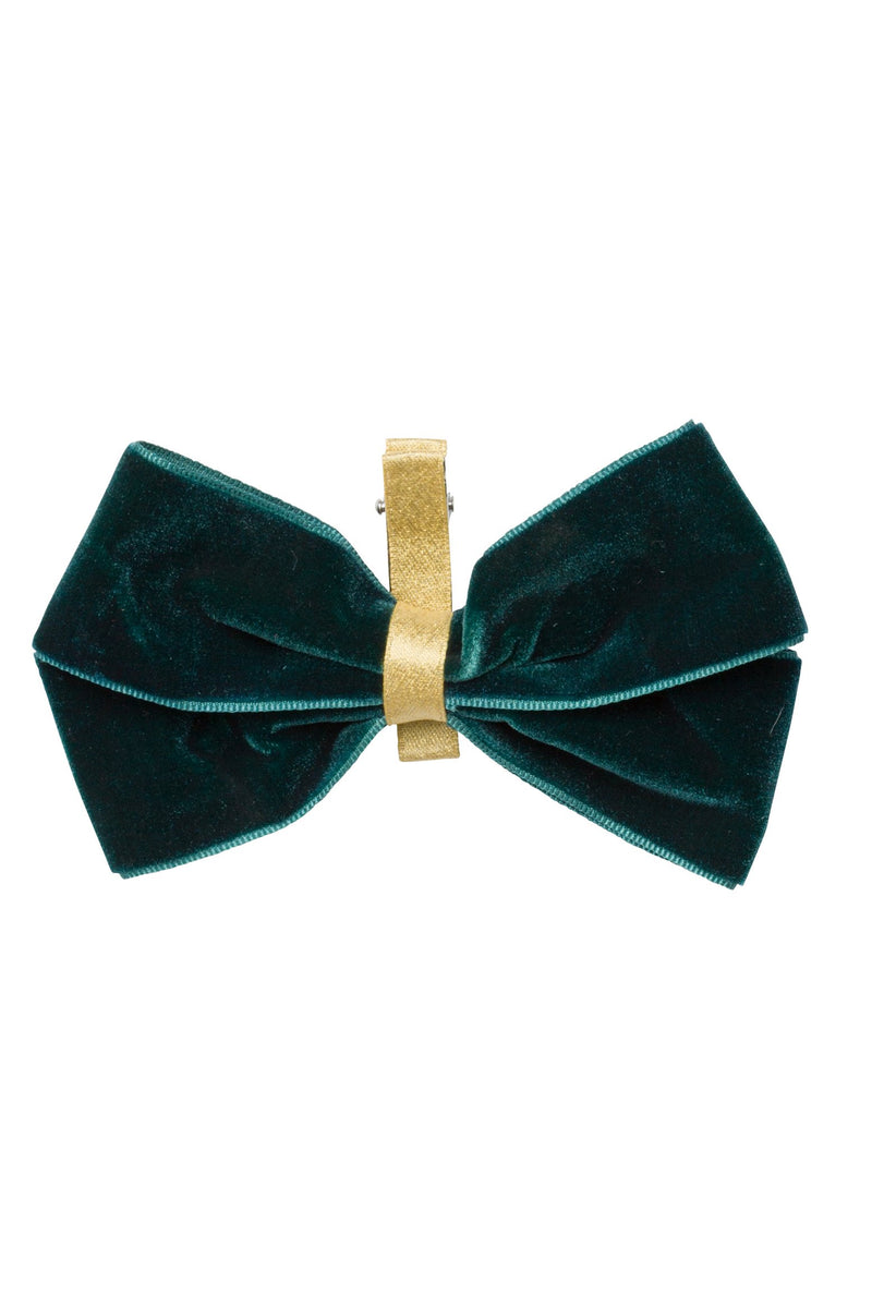 Heather Velvet Clip - Teal/Gold - PROJECT 6, modest fashion