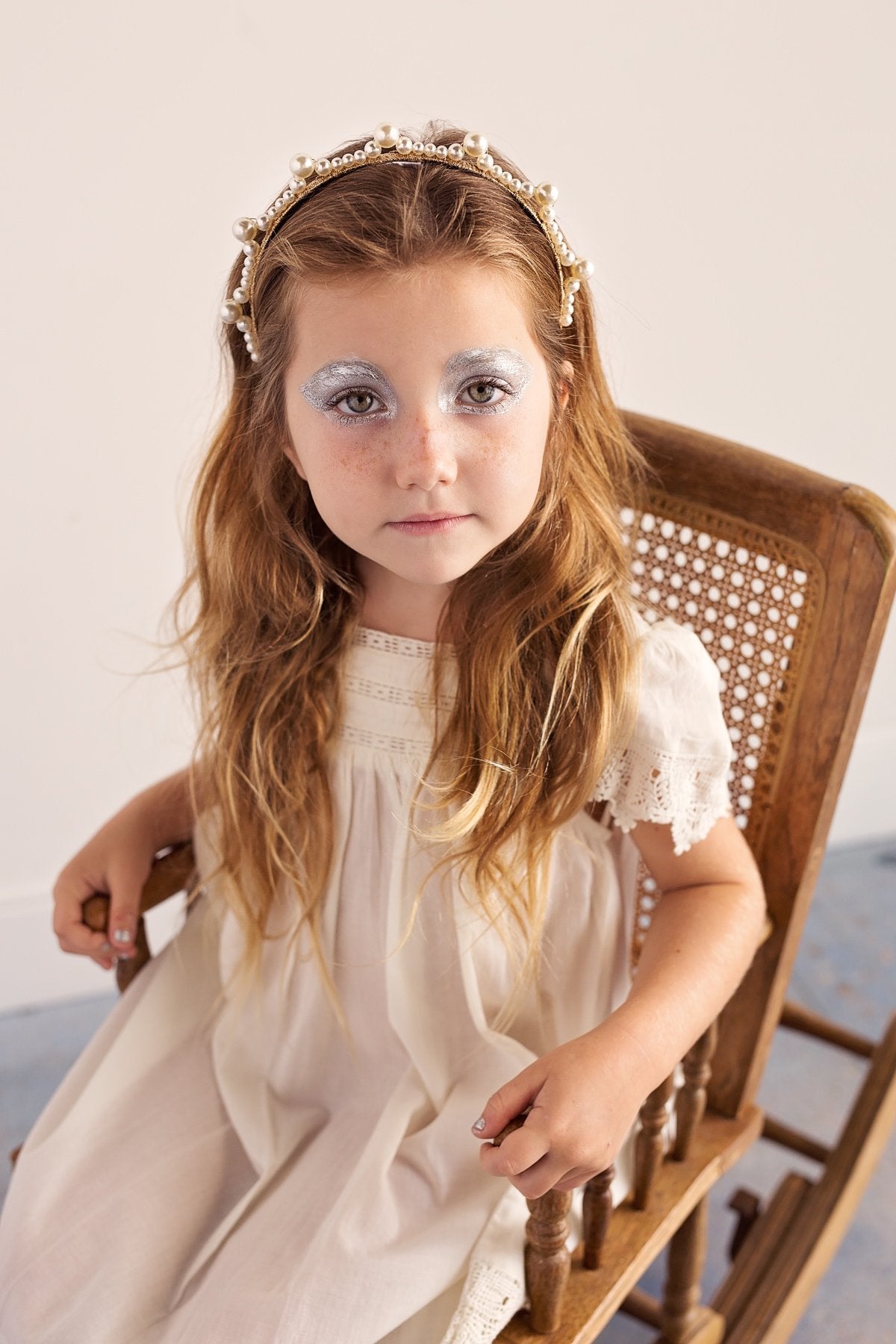 Triple Cluster Pearl Headband - Gold/Ivory - PROJECT 6, modest fashion