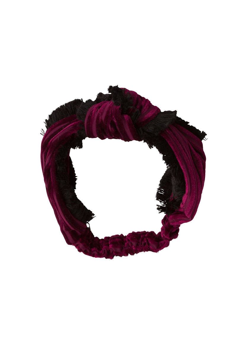 Knot Fringe Wrap - Burgundy - PROJECT 6, modest fashion