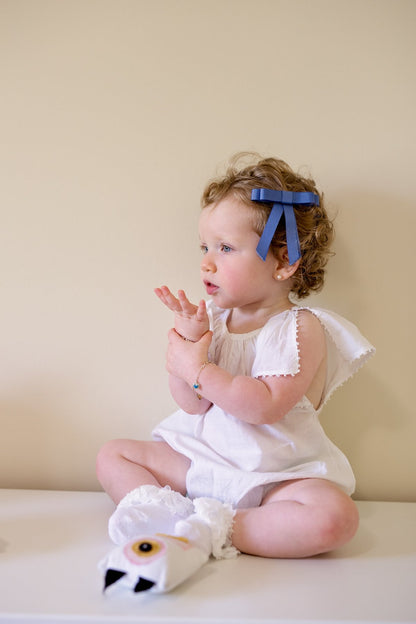 Grosgrain Bow Clip Set (2) - Lemon - PROJECT 6, modest fashion