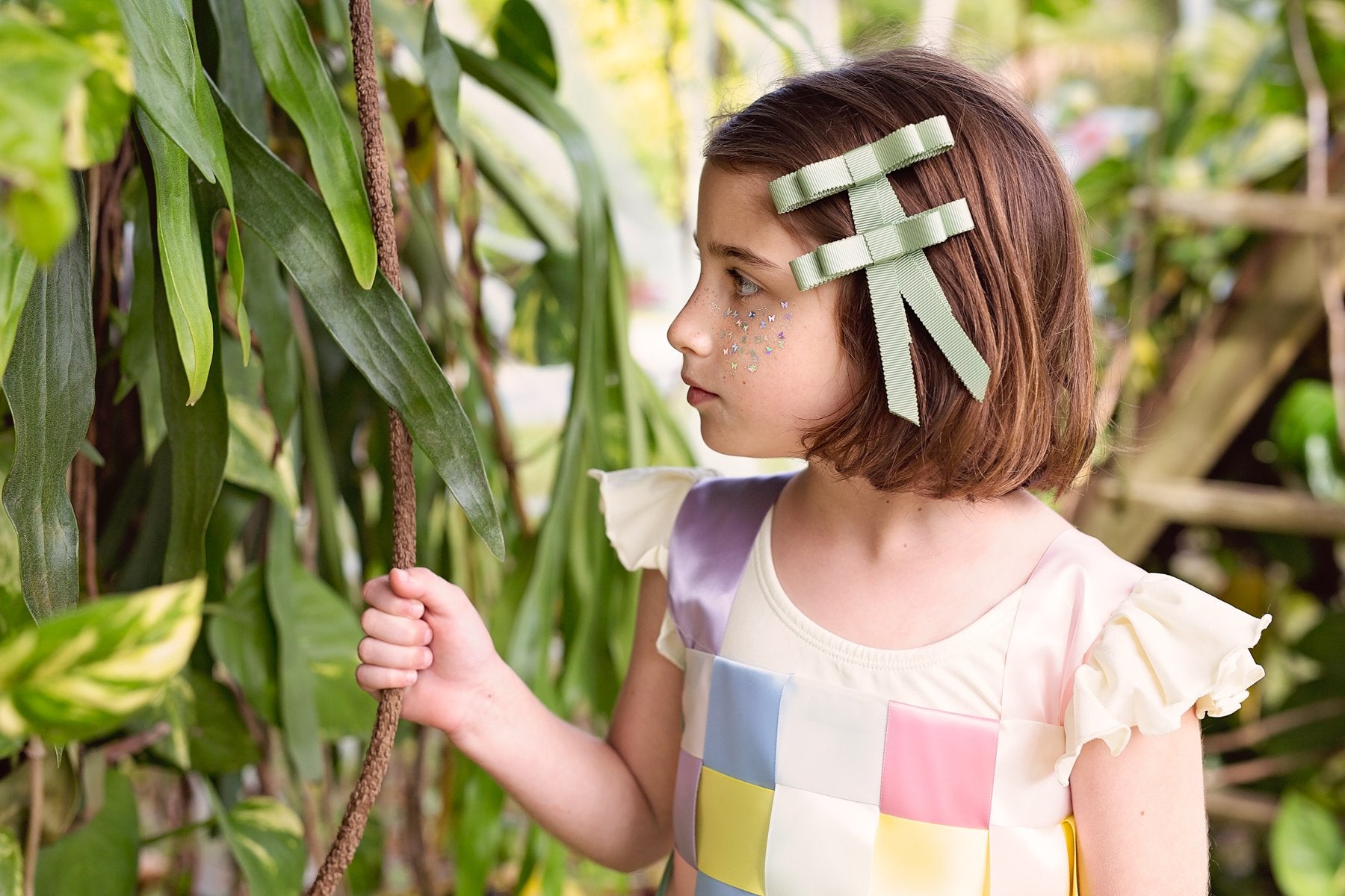 Grosgrain Bow Clip Set (2) - Lemon - PROJECT 6, modest fashion