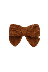 Knitted Sweet Bow Clip - Copper