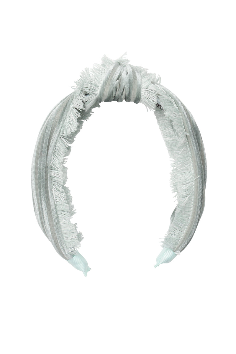 Knot Fringe Headband - Mint Green - PROJECT 6, modest fashion