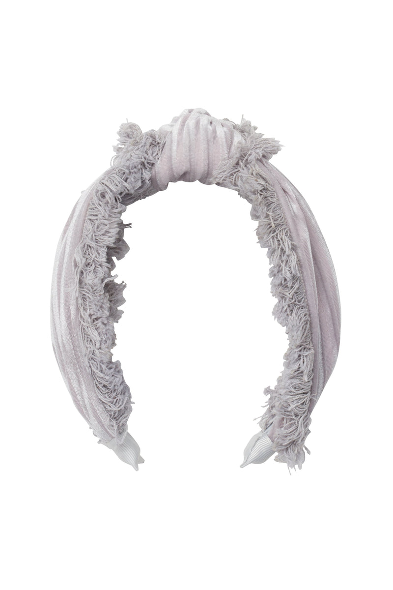 Knot Fringe Headband - Silver - PROJECT 6, modest fashion
