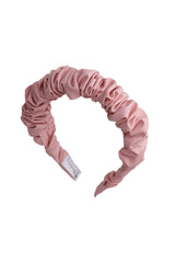 Leather Bunches Headband - Pink