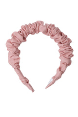 Leather Bunches Headband - Pink