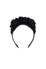 Leather Fan Headband - Black
