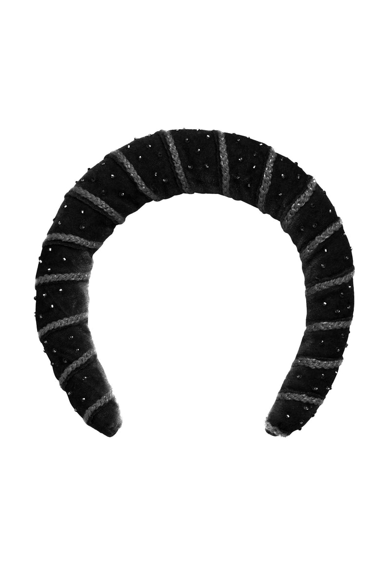 Min Headband - Black Velvet