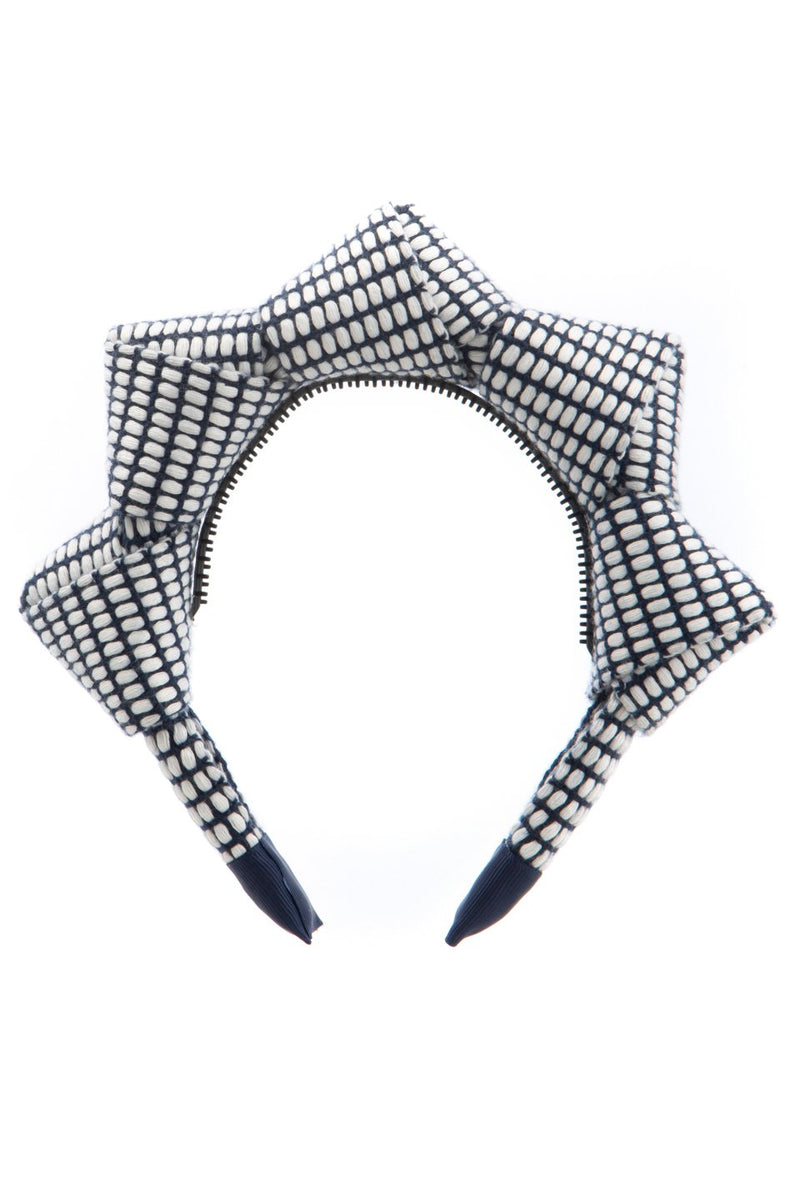 Mountain Queen Headband - Navy Grid - PROJECT 6, modest fashion