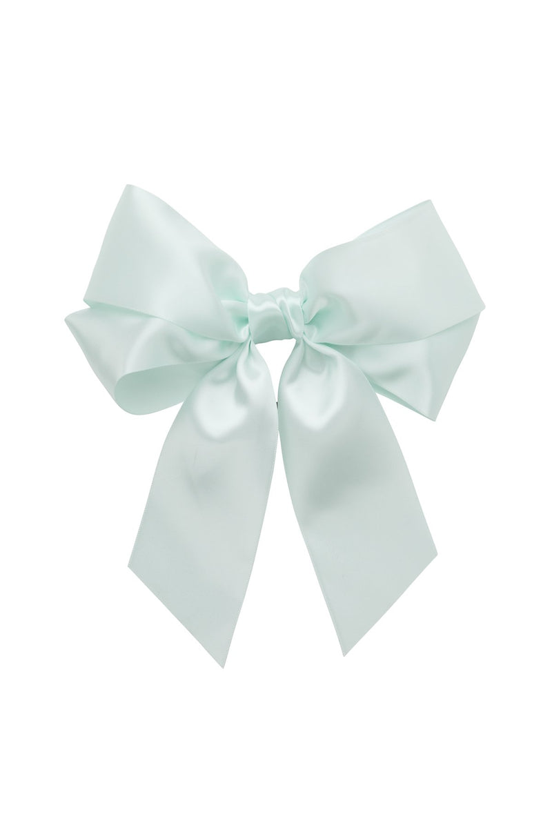 Oversized Bow Pony/Clip  - Ice Mint - PROJECT 6, modest fashion