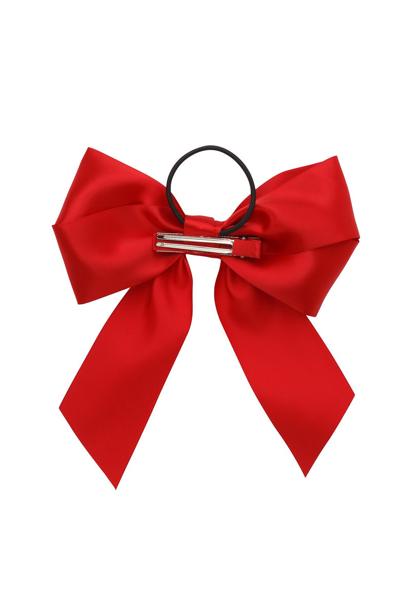Oversized Bow Pony/Clip - Red - PROJECT 6, modest fashion
