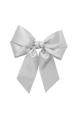 Oversized Bow Pony/Clip - Shell Grey - PROJECT 6, modest fashion