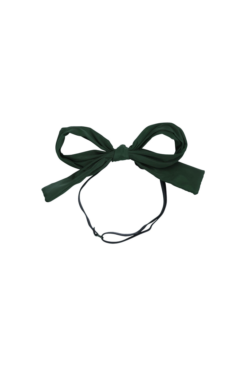 Party Bow Taffeta Wrap - Hunter Green - PROJECT 6, modest fashion