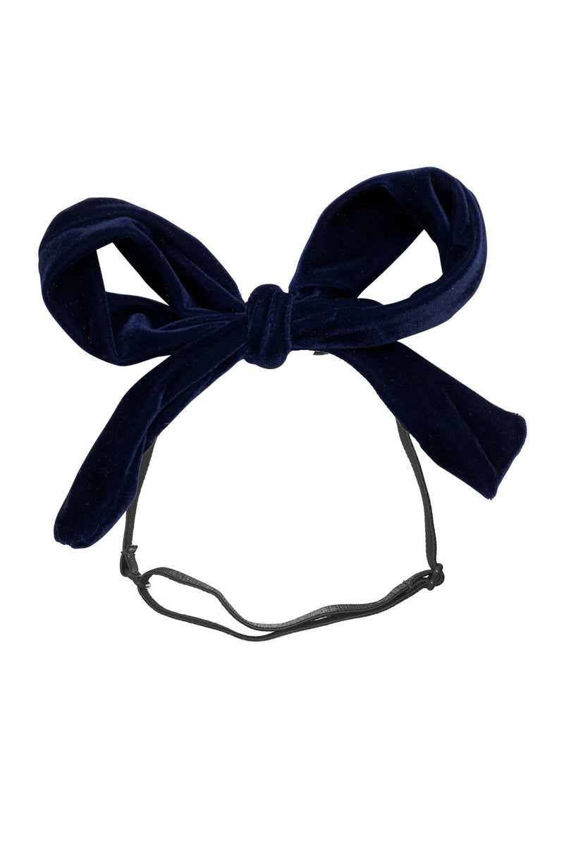 Party Bow Wrap - Navy Velvet - PROJECT 6, modest fashion