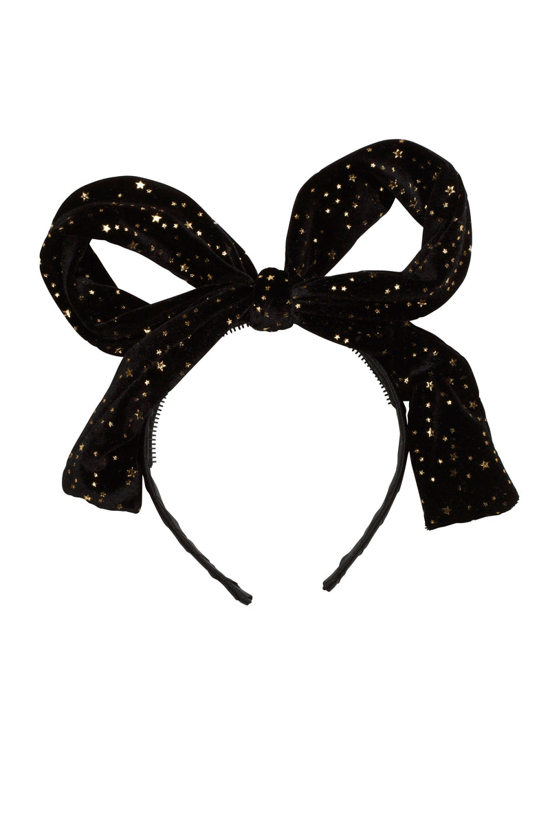 Party Bow - Black Star Velvet - PROJECT 6, modest fashion