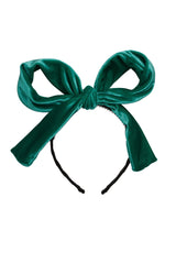 Party Bow - Jewel Tone Green Velvet - PROJECT 6, modest fashion