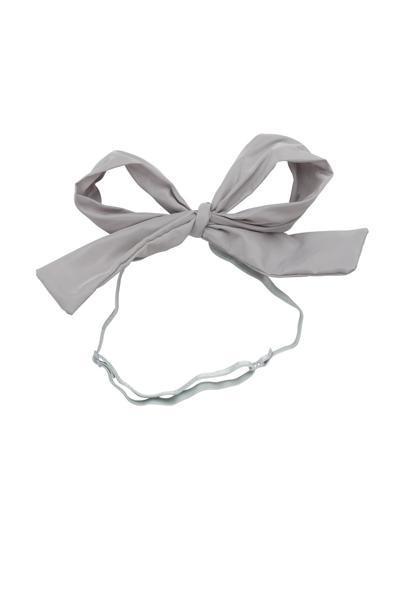 Party Bow Taffeta Wrap - Light Grey - PROJECT 6, modest fashion