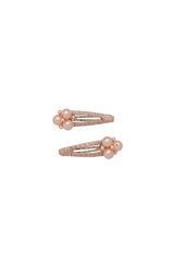 Pearl Lily Clip Set of 2 - Blush Pearl