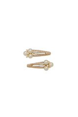Pearl Lily Clip Set of 2 - Pearl