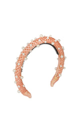 Pearl Queen Headband - Rose - PROJECT 6, modest fashion