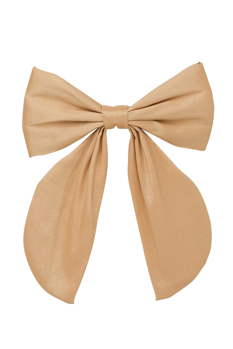 Perfect Bow Clip Large - Tan