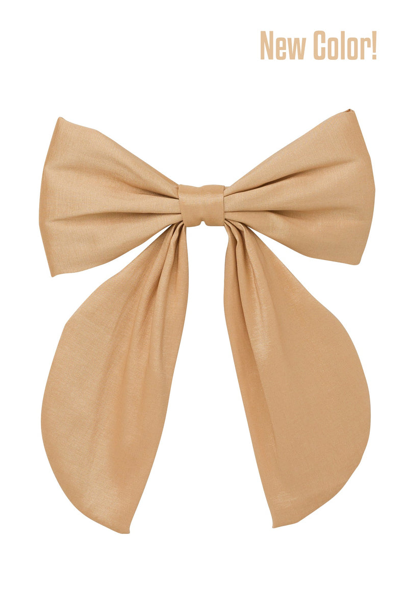 Perfect Bow Clip Large - Tan