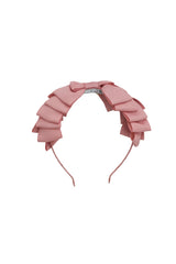 Pleated Ribbon Grosgrain Headband - Sweet Nectar