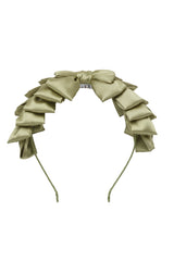 Pleated Ribbon Headband - Antique Green - PROJECT 6, modest fashion