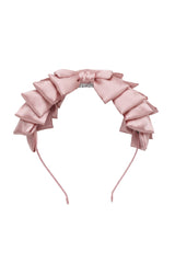 Pleated Ribbon Headband - Rose - PROJECT 6, modest fashion
