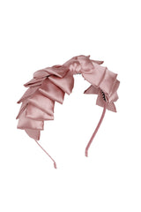 Pleated Ribbon Headband - Rose - PROJECT 6, modest fashion