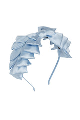 Pleated Ribbon Headband - Slate Blue - PROJECT 6, modest fashion