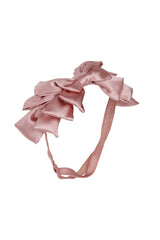 Pleated Ribbon Wrap - Rose - PROJECT 6, modest fashion
