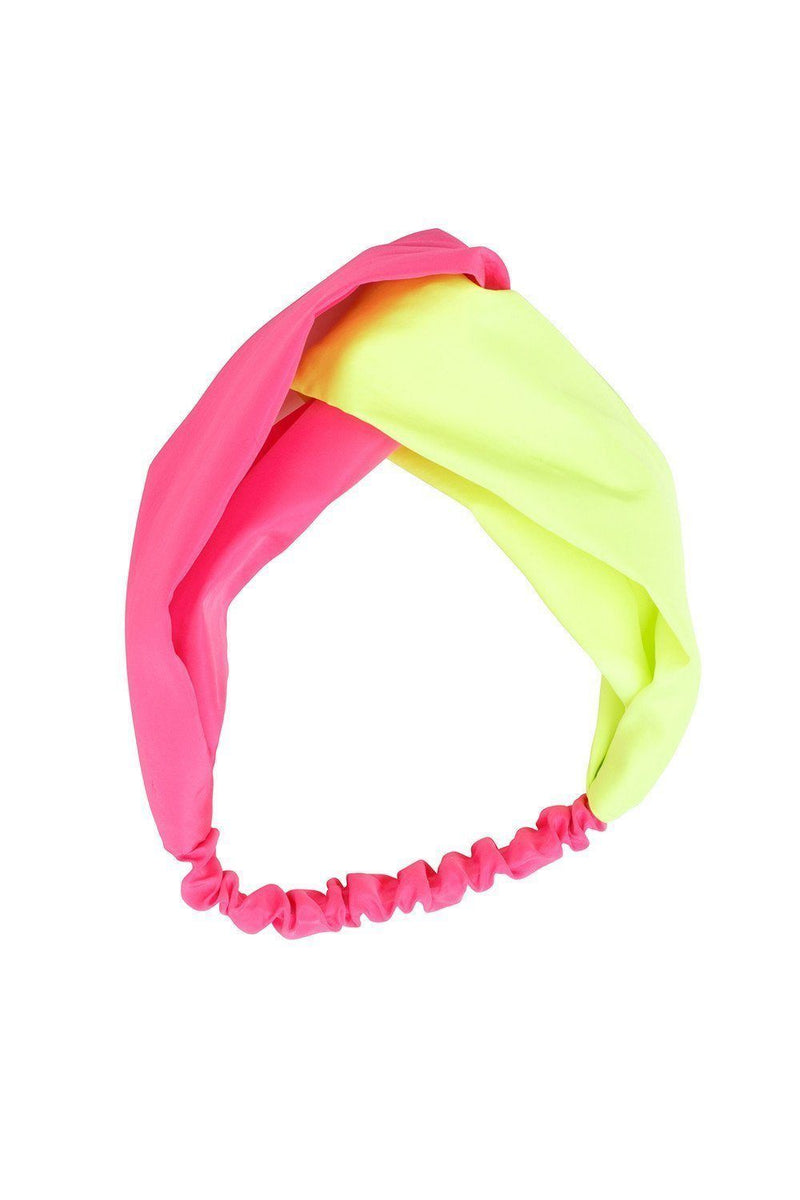 Wrap it Up - Neon Pink/Yellow Taffeta - PROJECT 6, modest fashion