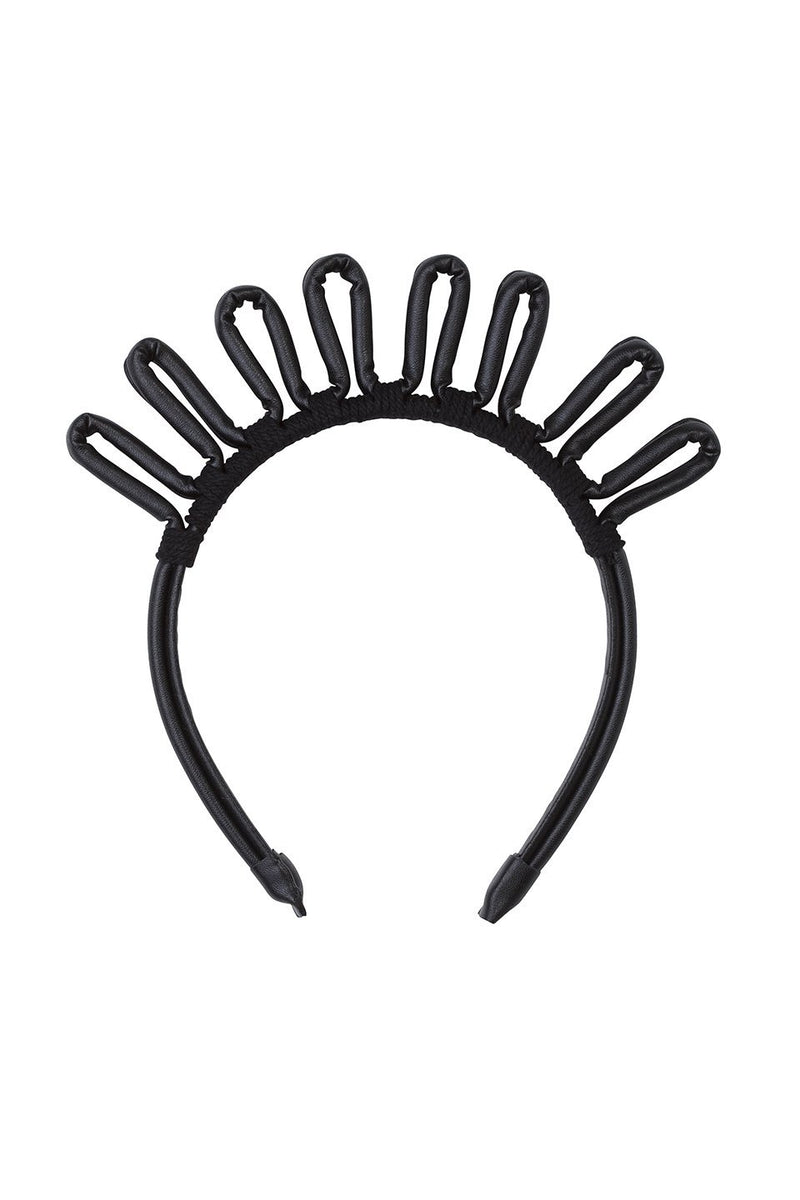 Doodle Leather Headband - Black - PROJECT 6, modest fashion