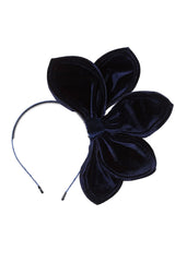 Five Petals Velvet Headband - Navy - PROJECT 6, modest fashion