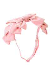 Pleated Ribbon Velvet Wrap - Ballerina Pink - PROJECT 6, modest fashion