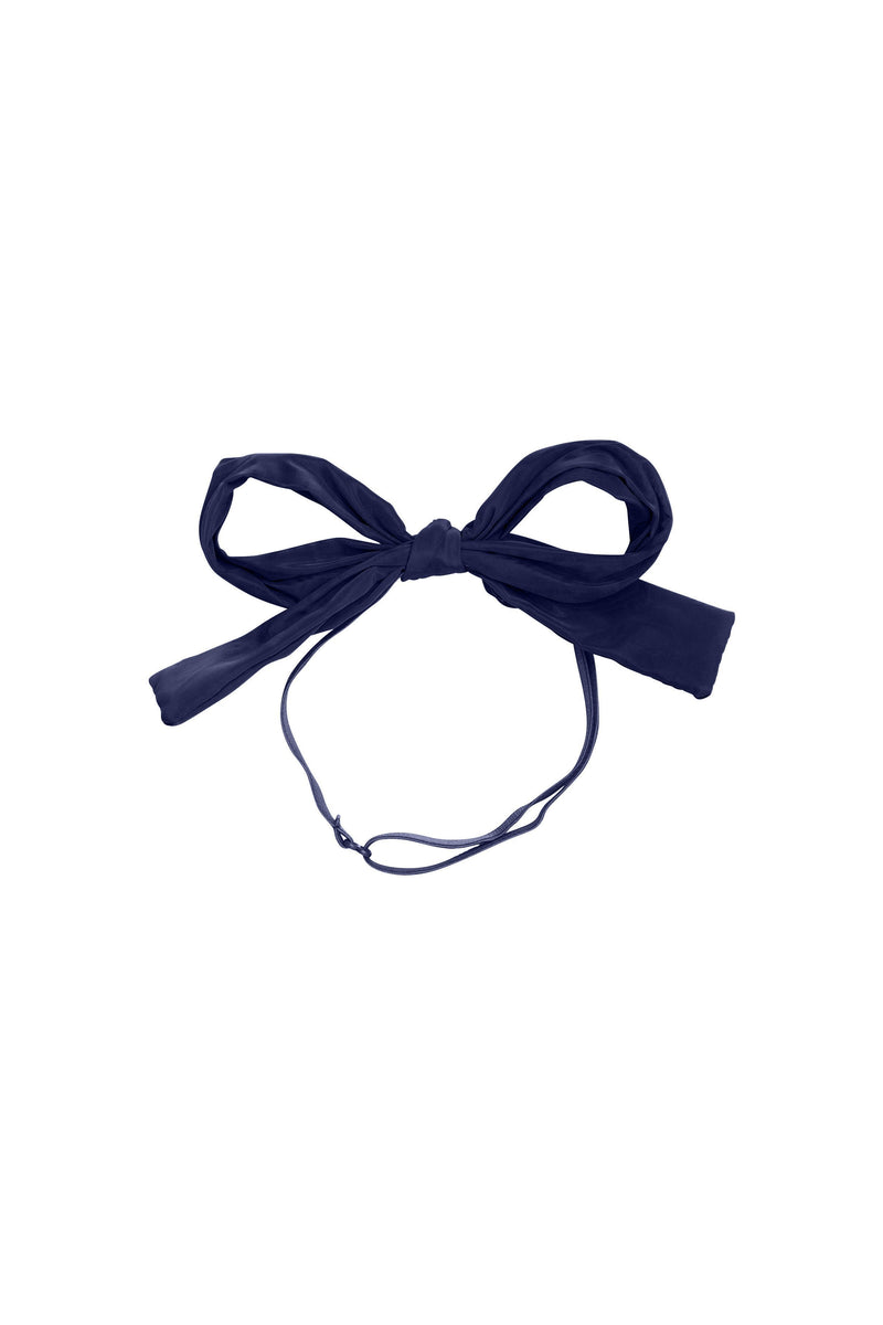 Party Bow Taffeta Wrap - Navy - PROJECT 6, modest fashion