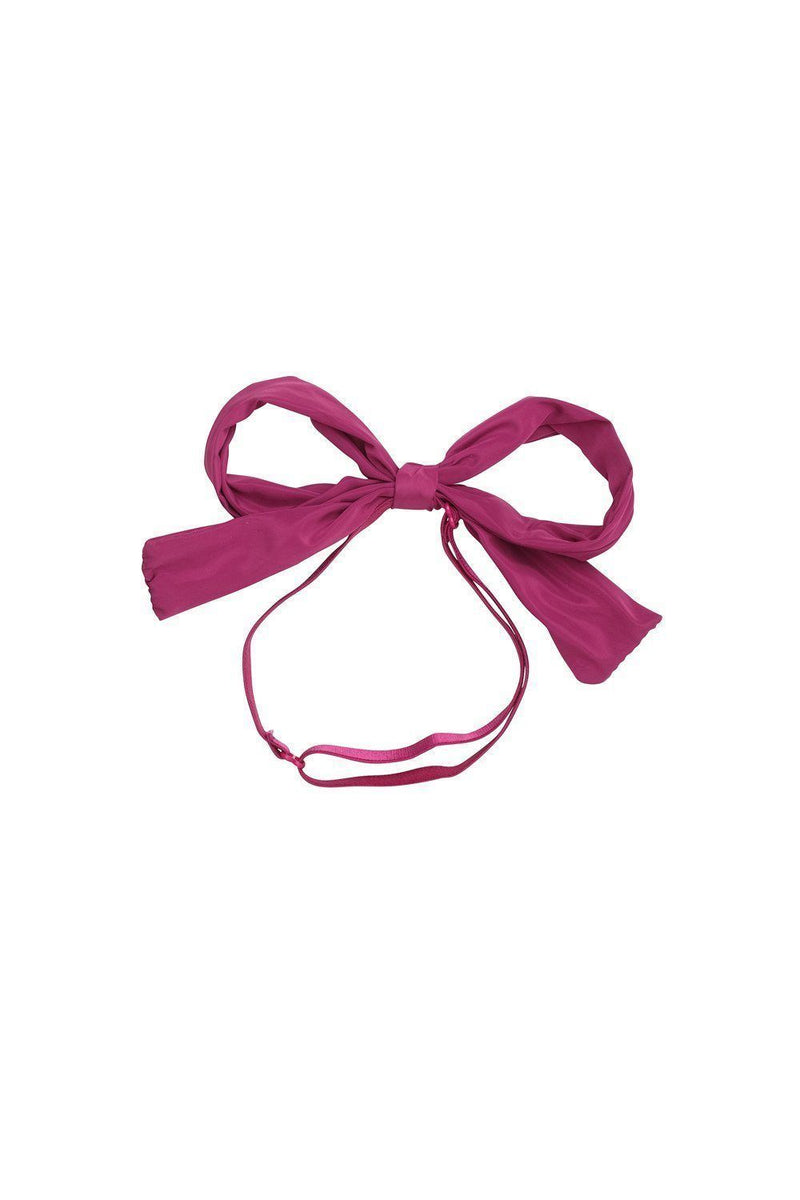 Party Bow Taffeta Wrap - Raspberry - PROJECT 6, modest fashion