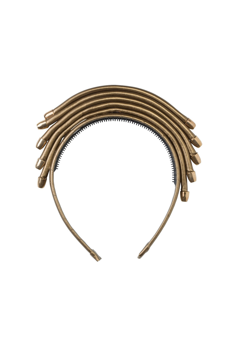 Rainbow Leather Headband - Copper - PROJECT 6, modest fashion