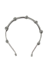 Rosebud Headband - Grey Velvet - PROJECT 6, modest fashion